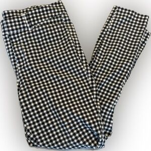 Old Navy Black and White Plaid Pants